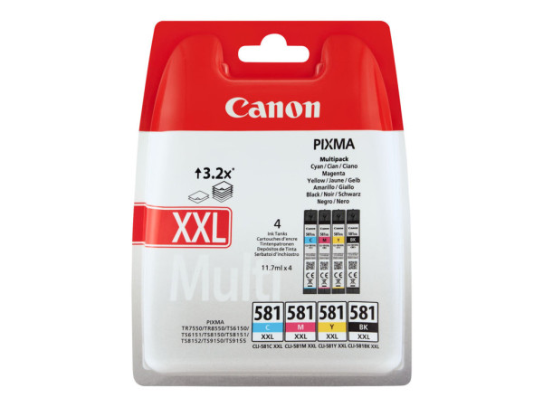 Canon Tinte Multipack Blist. CLI-581XXL Tinte