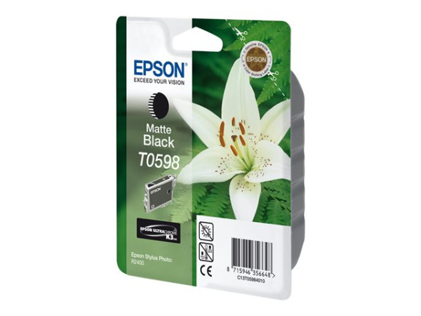 Epson C13T05984010|T0598 Tintenpatrone schwarz matt, 520