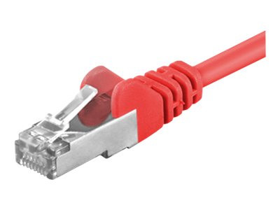 Patchkabel RJ45 F/UTP Cat5e 0,25m rot bulk