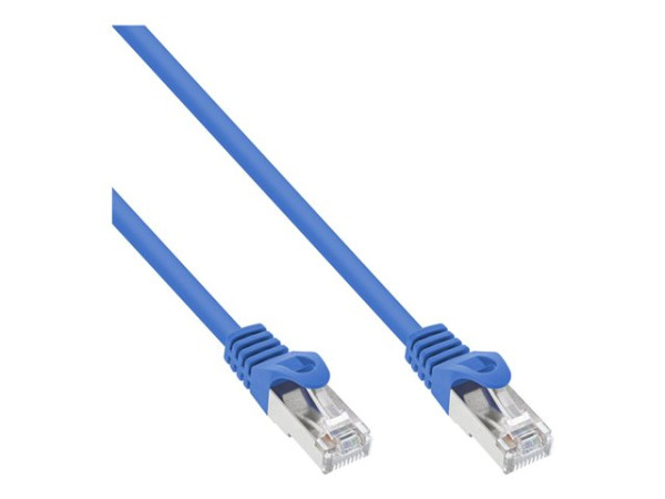 Patchkabel, SF/UTP, Cat.5e, blau, 3,00m RJ45 (Inline)