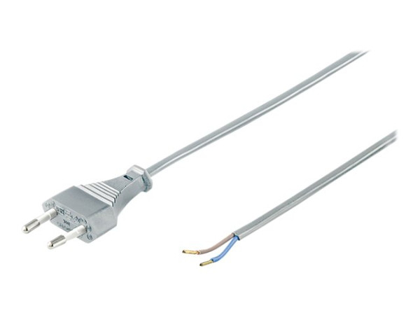 Goobay NK 105 G-150 1.5m GRAU Netzkabel Eurostecker>abi