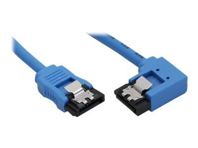 InLine® SATA 6Gb/s Anschlusskabel rund, abgewinkelt rechts,