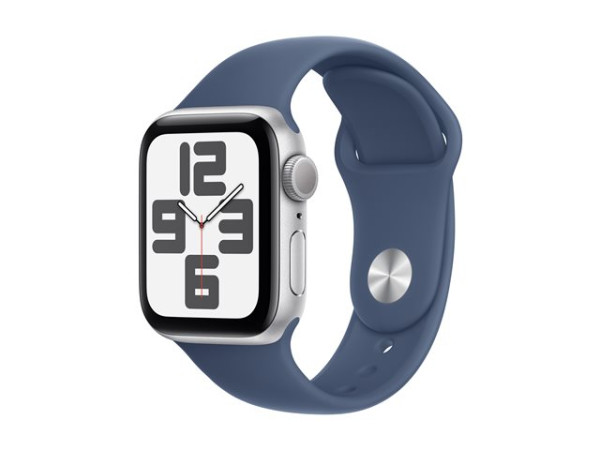 Apple Watch SE (silber, Aluminium, 40 mm, Sportarmband