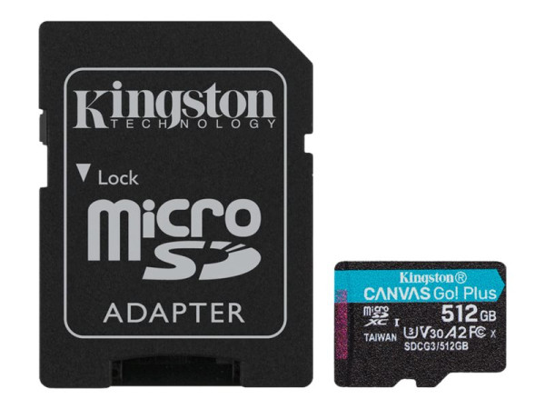 Kingston microSD512GB Canvas Go! Plus ad KIN schwarz,