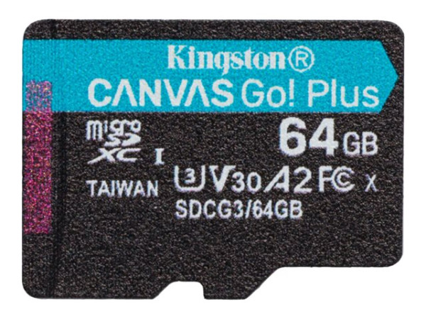 Kingston MicroSD64GB Canvas Go! Plus KIN schwarz,