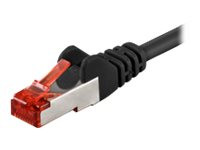 Patchkabel RJ45 S/FTP Cat6 1,00m schwarz PIMF