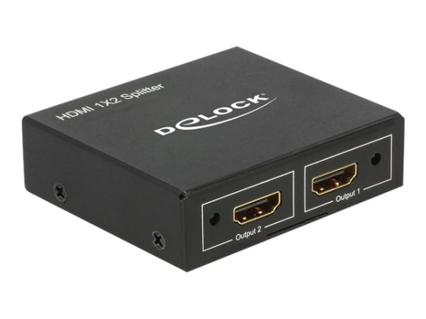 DeLOCK Splitter HDMI Bu > 2x HDMI Bu 4K schwarz