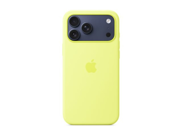 Apple Silikon Case mit MagSafe (neon-gelb, iPhone 17 Pro