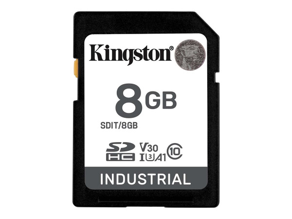 Kingston Industrial 8 GB SDHC (schwarz, UHS-I U3, Class 10,