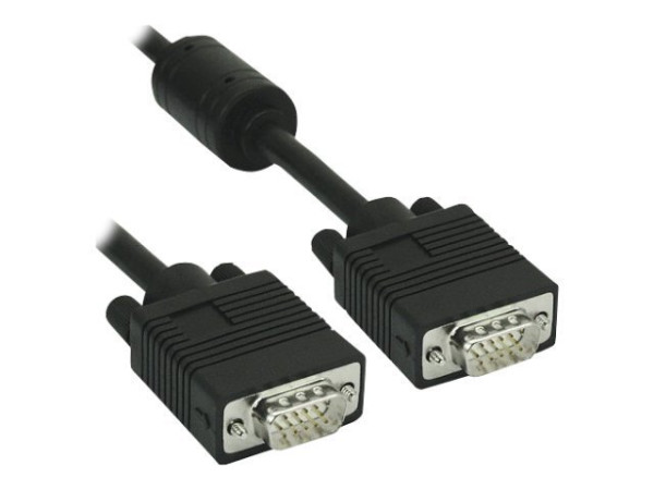 InLine® S-VGA Kabel, 15pol HD Stecker / Stecker, schwarz,