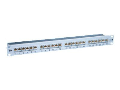 Netzwerkinstallation BTR E-DAT C6 Patchfeld 24x8(8), 1HE,