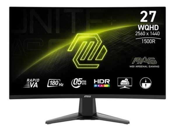 MSI MAG 27CQ6FDE (69 cm (27 Zoll), schwarz, WQHD, Rapid-VA,