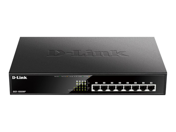 D-Link DGS-1008MP 140W/1000/UNM/ 8, Switch Switch