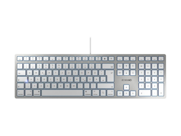 Cherry KC 6000 SLIM FOR MAC GB sr U silber/weiß