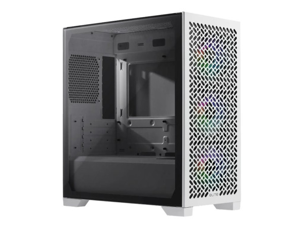 Cooler Master Elite 302 (weiß, Tempered Glass)