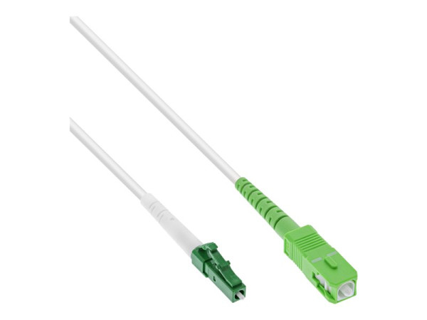 InLine LWL Simplex Kabel, FTTH, LC/APC 8 zu SC/APC 8 1m