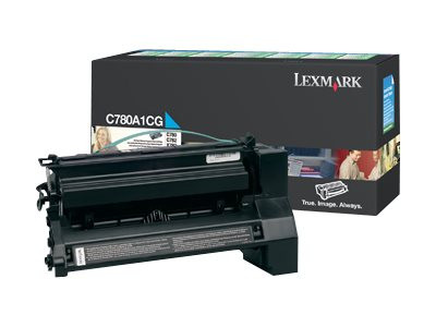 Lexmark C780A1CG Tonerkartusche cyan return program, 6.000