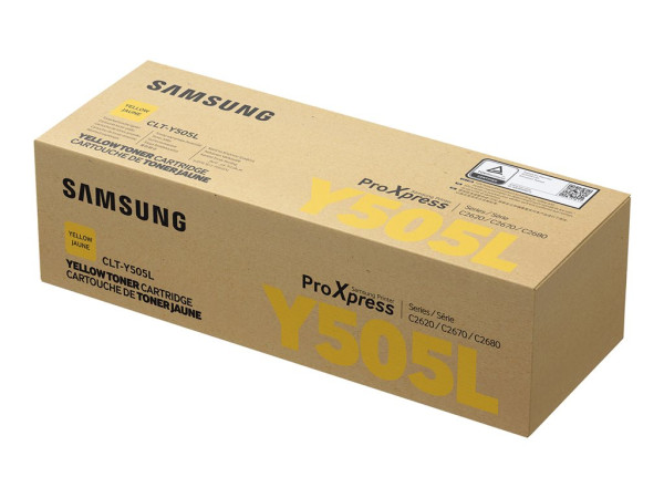 Samsung Sams Toner YE CLT-Y505L Toner Gelb 3500 Blatt