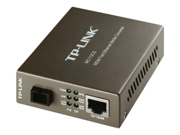 TP-LINK MC112CS Medienkonverter 1x SC-Port auf 1x RJ-45