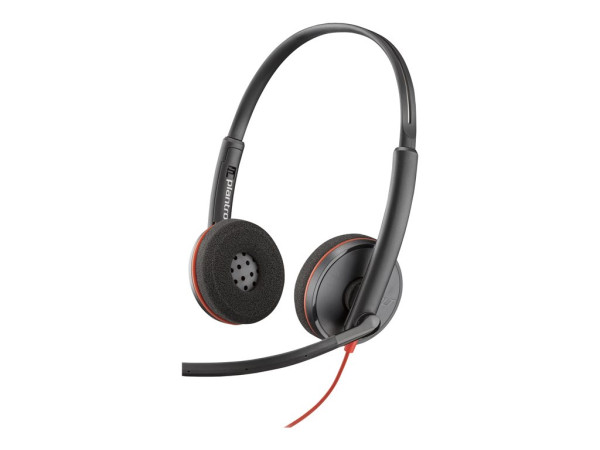 HP POLY Blackwire 3220 Stereo USB-C Headset +USB-C/A
