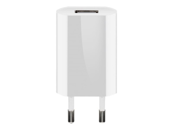 Goobay USB 1Port 5W/1,0A Slim wh | 44950