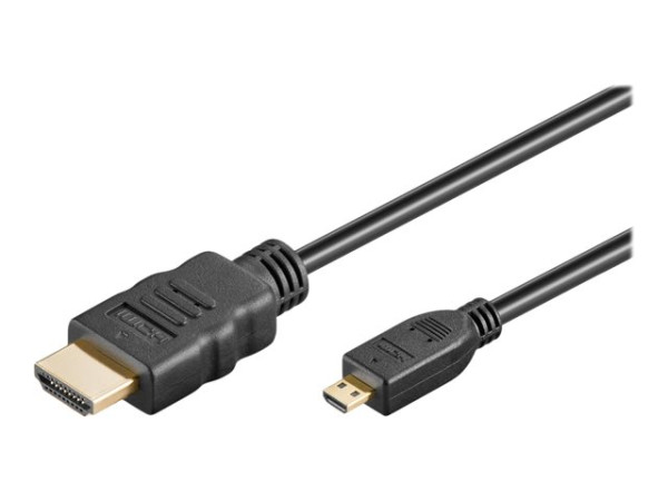 goobay HS micro HDMI>HDMI m-St bk 2,0m | 53785