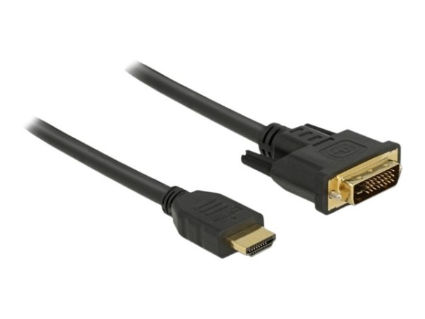 Kabel Monitor DVI-D St => HDMI St 1,50m Delock schwarz