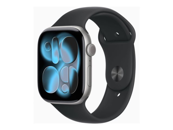 Apple Watch Series 11 (grau, Aluminium, 46 mm, Sportarmband