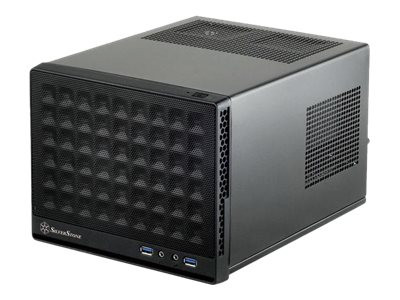 SilverStone SG13B, Gehäuse schwarz 1x 3,5 Zoll intern, 1x