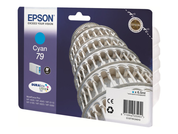 Epson Tinte cyan 79 C13T79124010 für Epson-Drucker Cyan