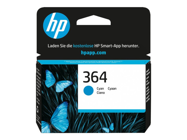 HP CB318EE|364 Tintenpatrone cyan, 300 Seiten ISO/IEC