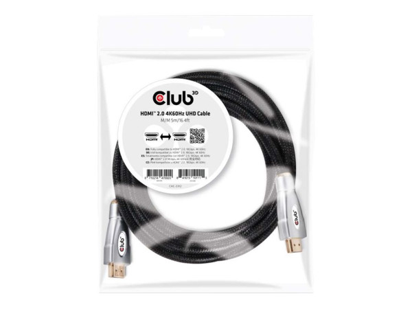 Club3D HDMI HDMI 2.0 4K60Hz UHD Kabel 5m