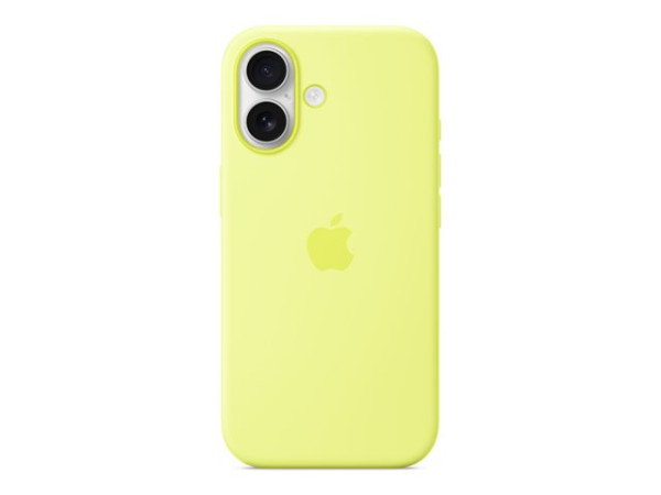 Apple Silikon Case mit MagSafe (neon-gelb, iPhone 17)