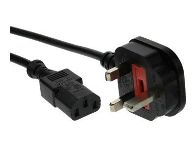 InLine® Netzkabel, Netzstecker England auf