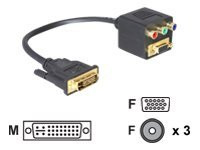 Home Entertainment DeLOCK Adapter DVI 29 Stecker zu VGA +