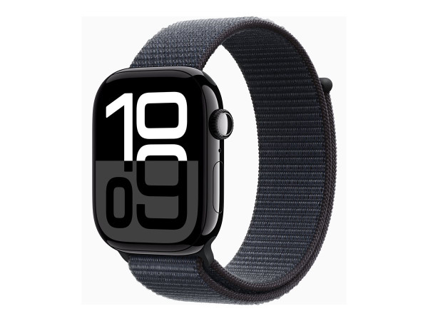 Apple Watch Series 10 (schwarz (glänzend), Aluminium, 46