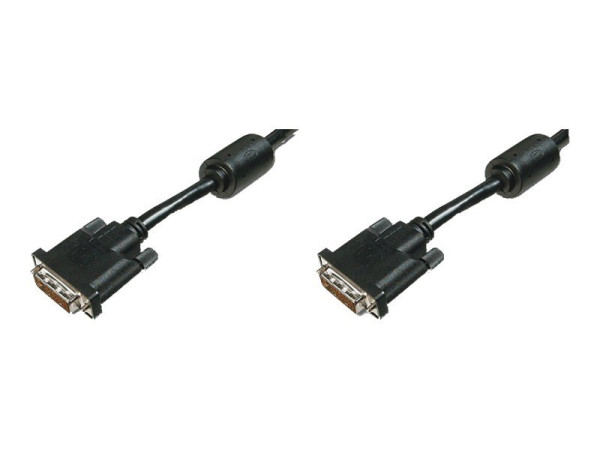 DVI-D-Kabel DVI(24+1) -> DVI(24+1) St/St 2,00m schw Ferrite