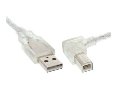 InLine® USB 2.0 Kabel, A an B rechts abgewinkelt,