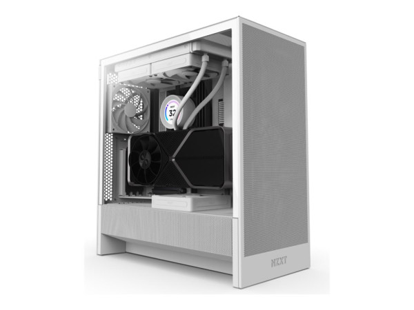 NZXT H5 Flow ( 2024 ) (weiß, Tempered Glass)