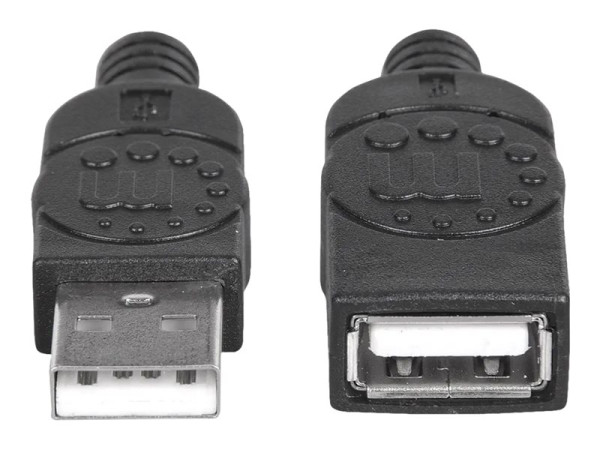 USB-Verl?ngerung Manhattan USB 2.0 A -> A St/Bu 3.0m sw