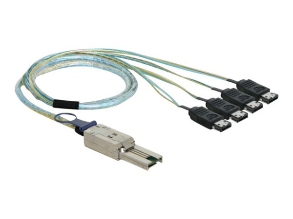 IT Produkte DeLOCK Kabel SAS mini 26pin zu 4x eSATA