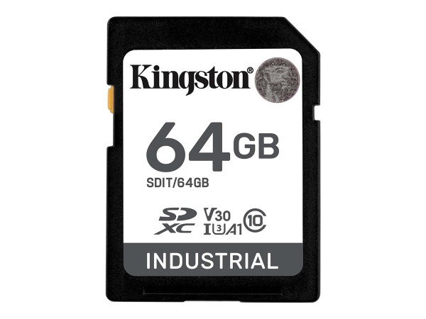 Kingston Industrial 64 GB SDXC (schwarz, UHS-I U3, Class