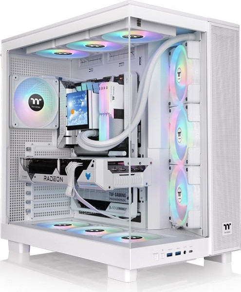 Thermaltake View 380 XL TG ARGB (weiß, Tempered Glass x 2)