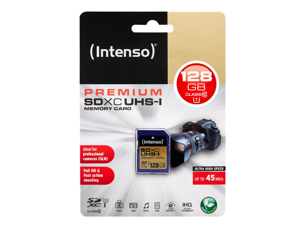 Intenso 64 GB SDXC, Speicherkarte UHS-I, Class 10 64 GB