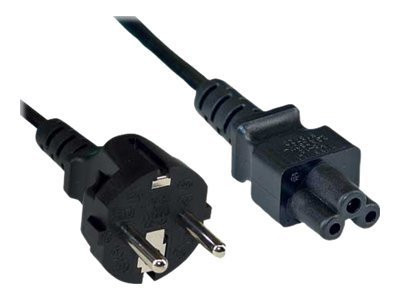 InLine® Netzkabel für Notebook, 3pol Kupplung, schwarz, 10m