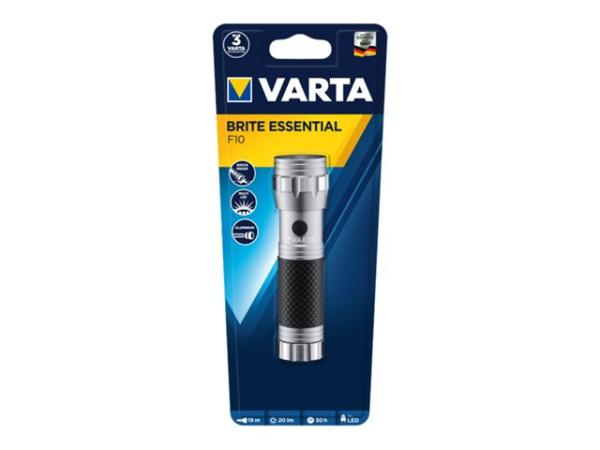 Varta Vart LED Taschenl. Brite Ess. F10 20lm | exkl. 3x