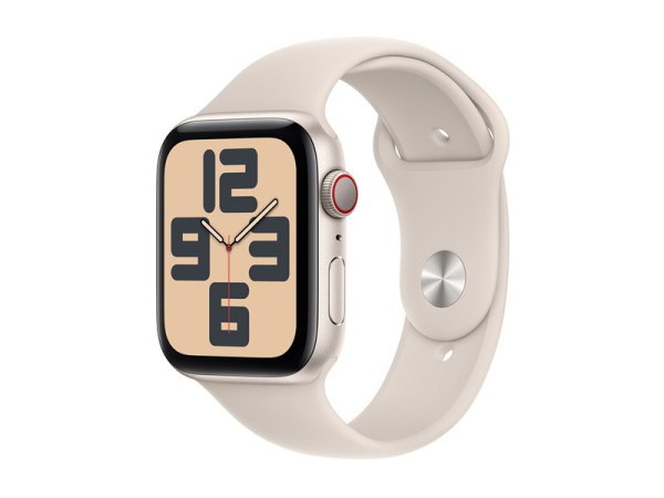 Apple Watch SE (2023) (silber/hellbeige, 44 mm,