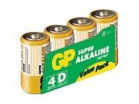 GP Batteries Super Alkaline Batterie D Mono, LR20, 1,5Volt