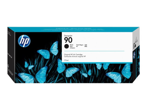 HP C5059A|90 Tintenpatrone schwarz, Inhalt 775 ml für