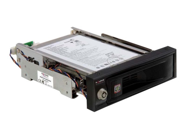 Speichermedien DeLOCK 5.25 Wechselrahmen für 3.5 SATA